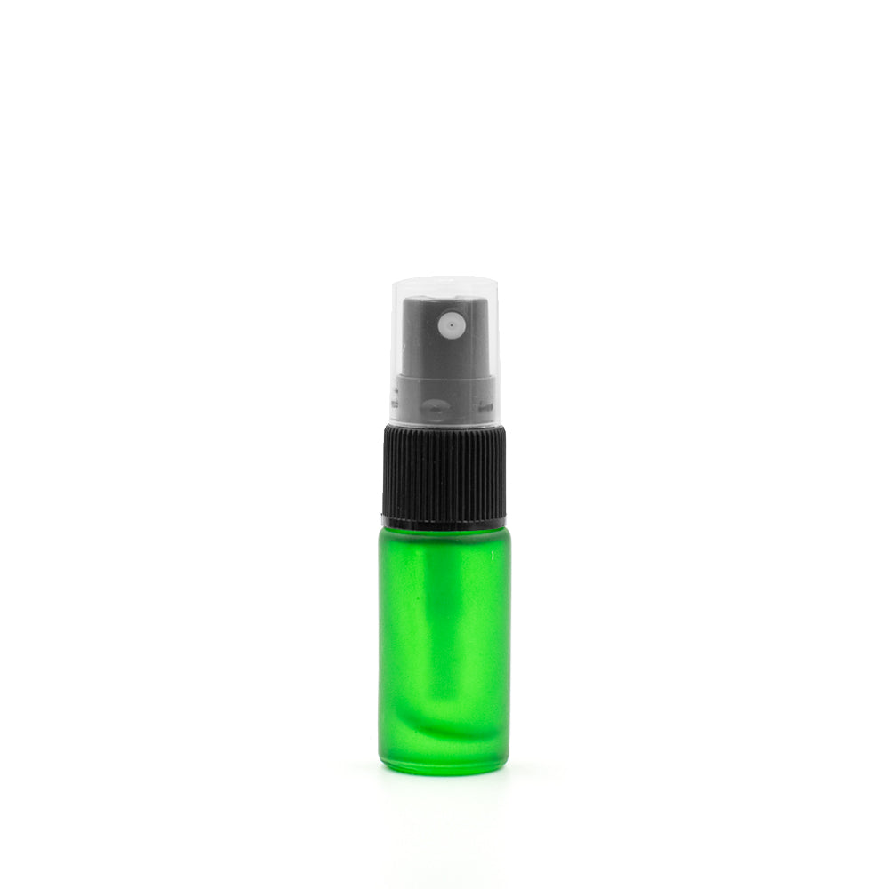 Spray 5ml - vetro satinato VERDE (singolo o confezione da 5)