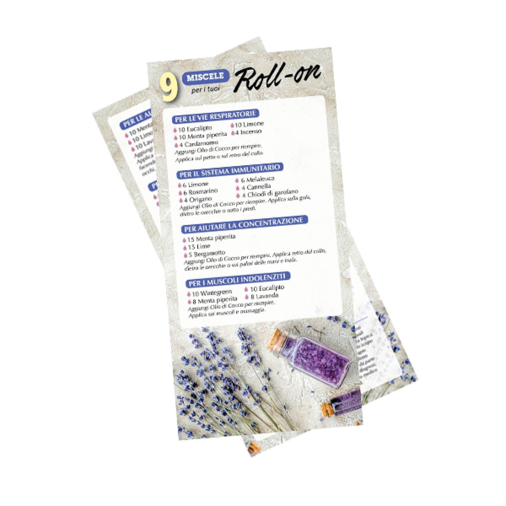 9 Miscele per roll-on (pacco 10)