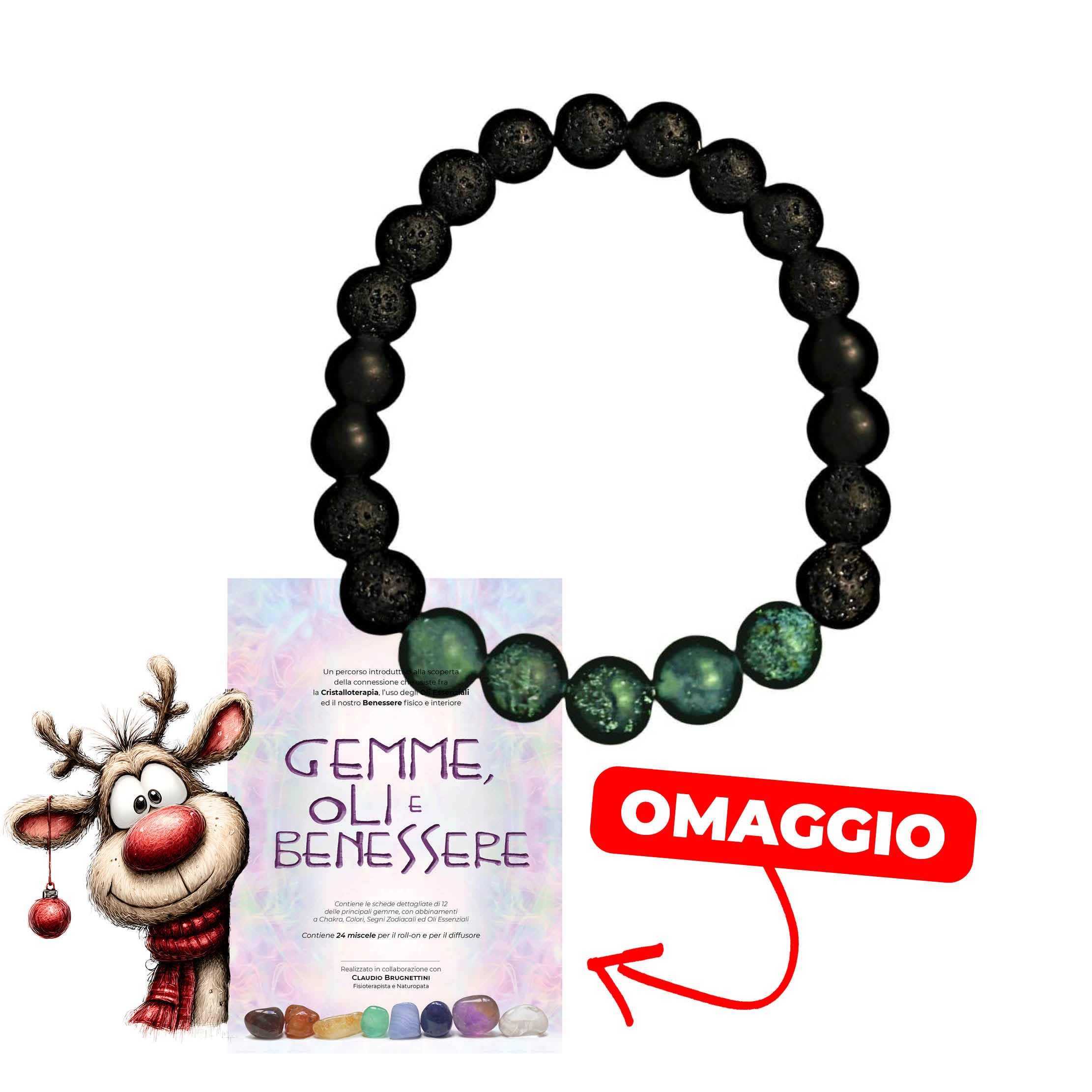 Bracciale Giada verde XMAS