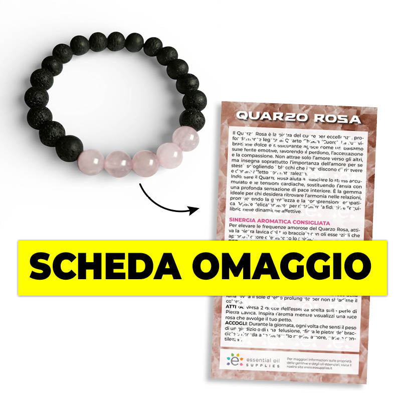 Bracciale Quarzo Rosa