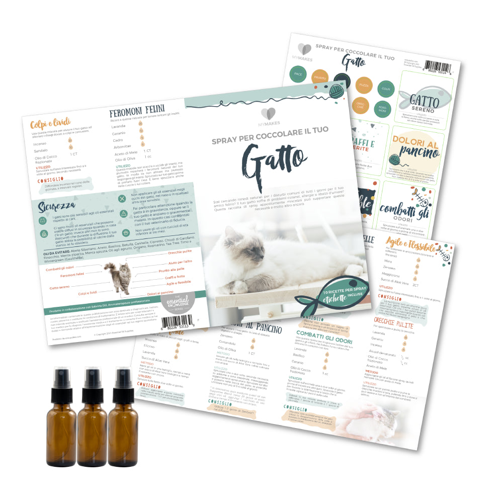 MyMakes: Spray per coccolare il tuo GATTO - SET SINGOLO