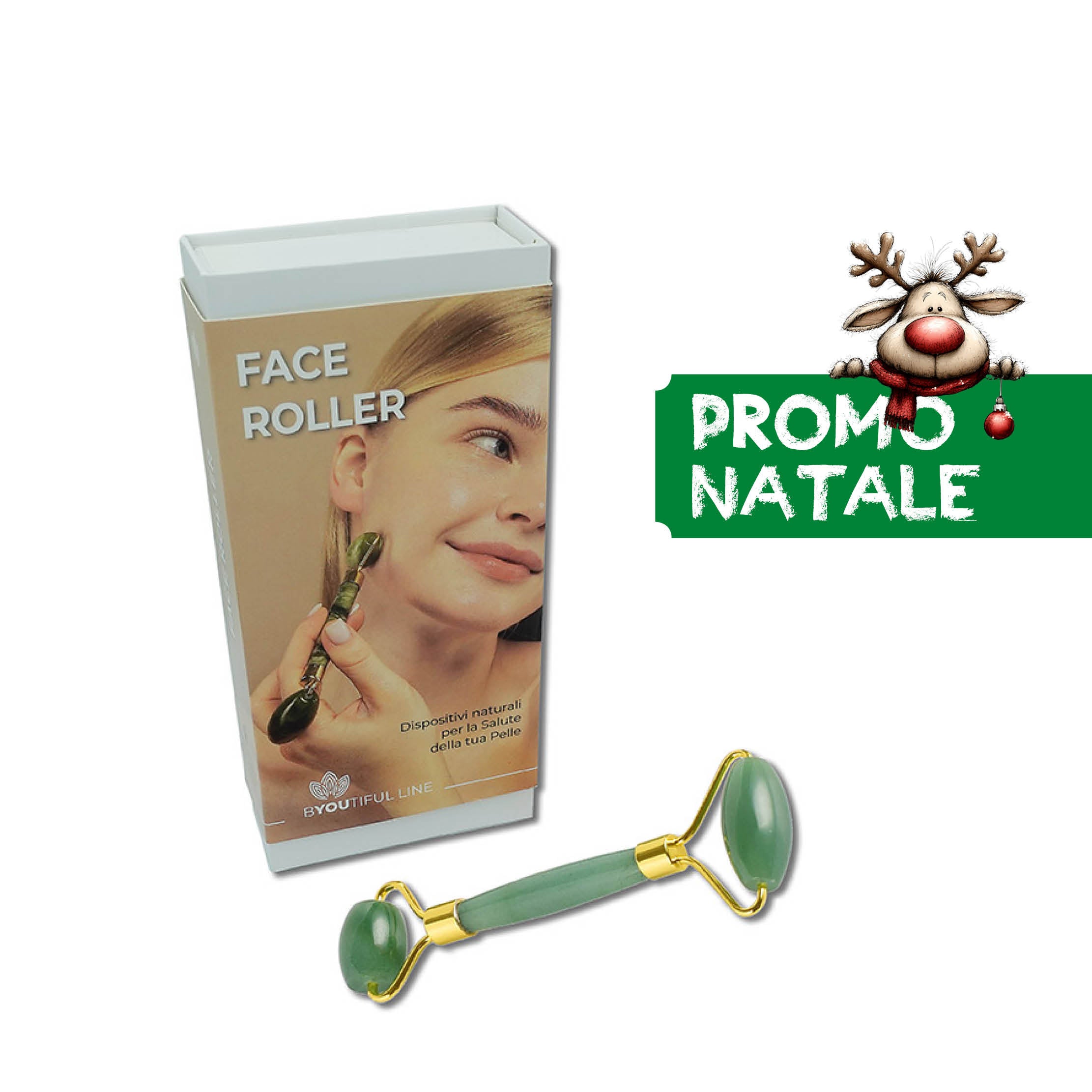 BYOUtiful Line - Face Roller GIADA verde XMAS