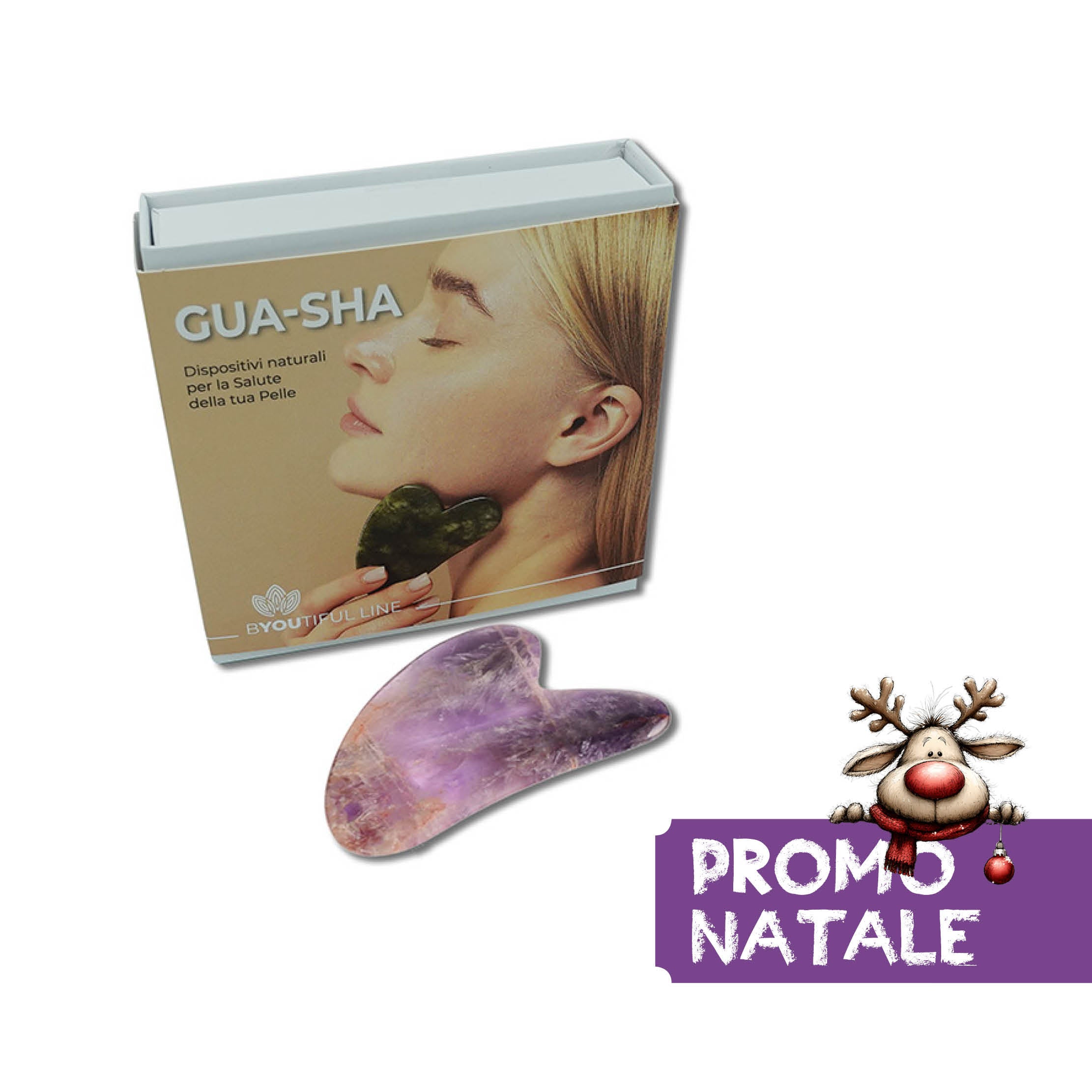 BYOUtiful Line - Gua-Sha AMETISTA XMAS