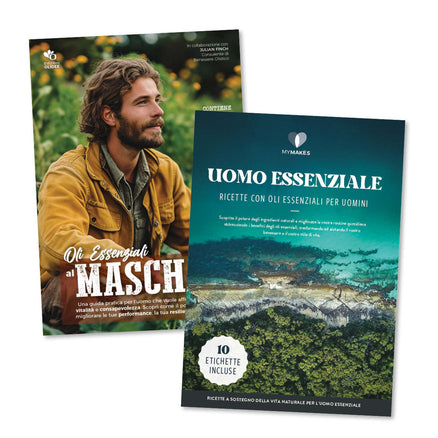 Oli essenziali al Maschile con Ricettario