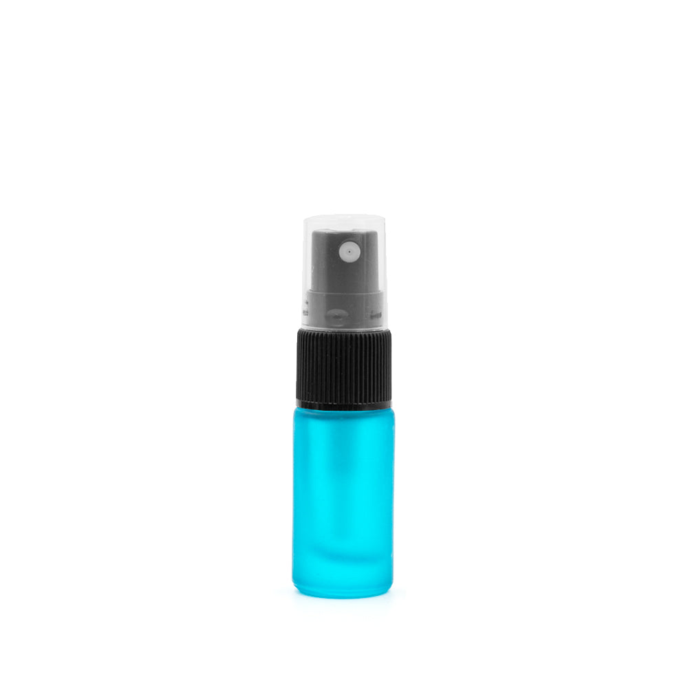 Spray 5ml - vetro satinato AZZURRO (singolo o confezione da 5)