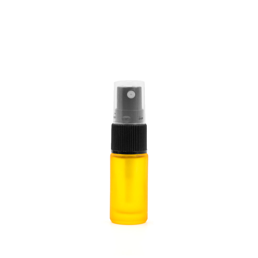 Spray 5ml - vetro satinato GIALLO (singolo o confezione da 5)