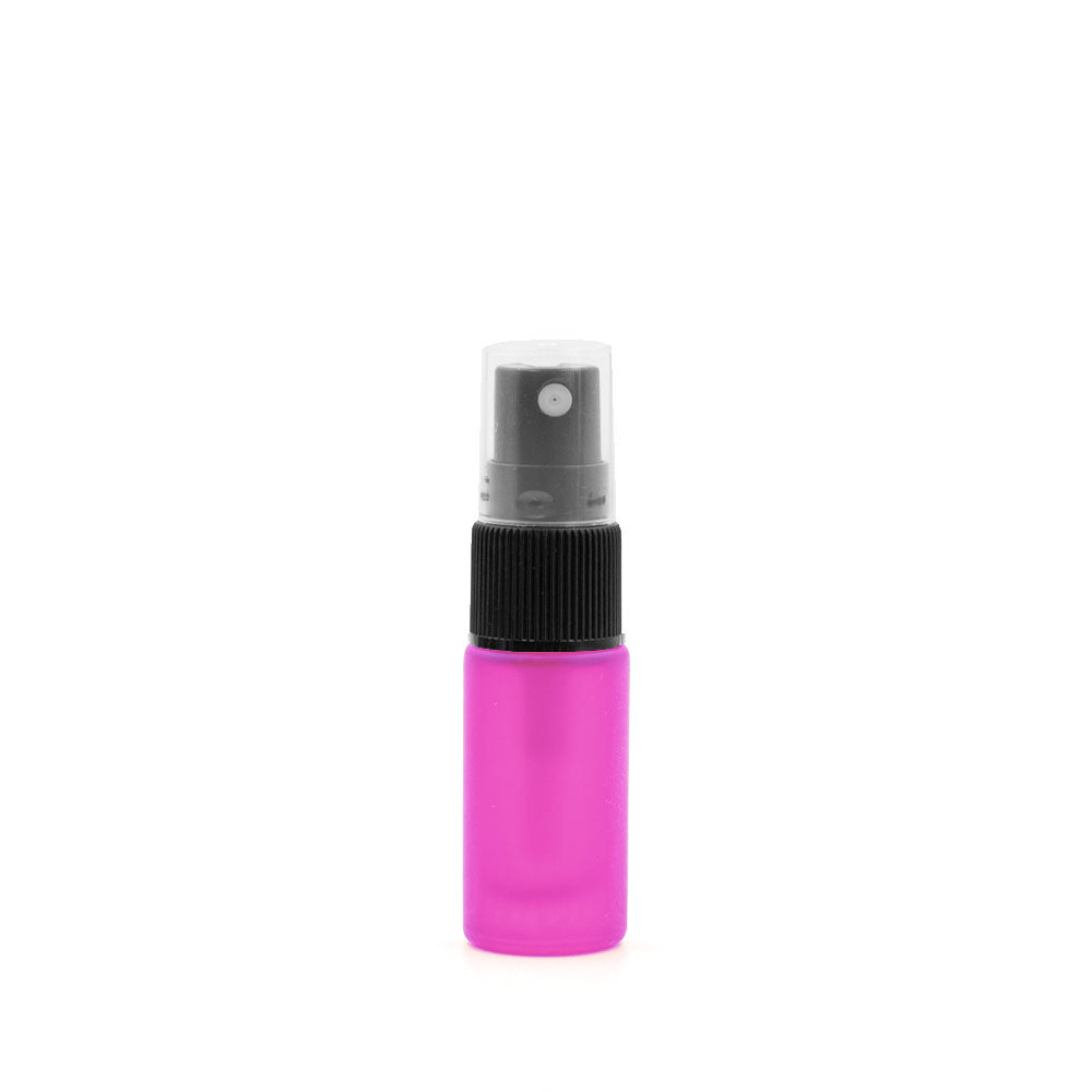 Spray 5ml - vetro satinato ROSA (singolo o confezione da 5)