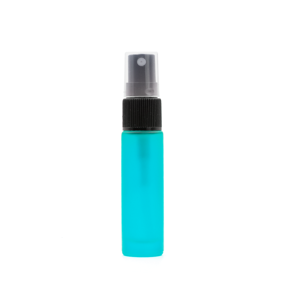 Spray 10ml - vetro satinato AZZURRO (singolo o confezione da 5)