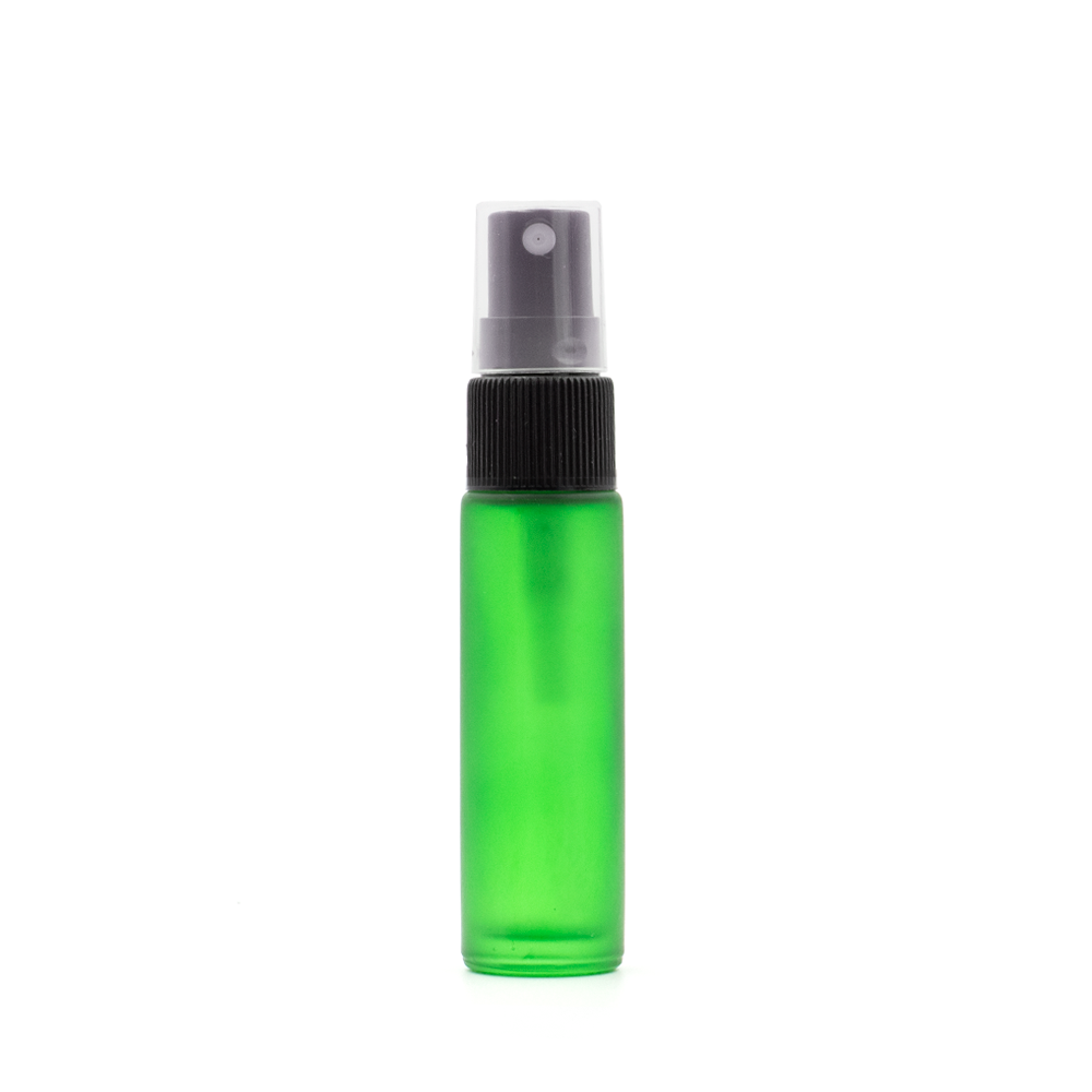 Spray 10ml - vetro satinato VERDE (singolo o confezione da 5)