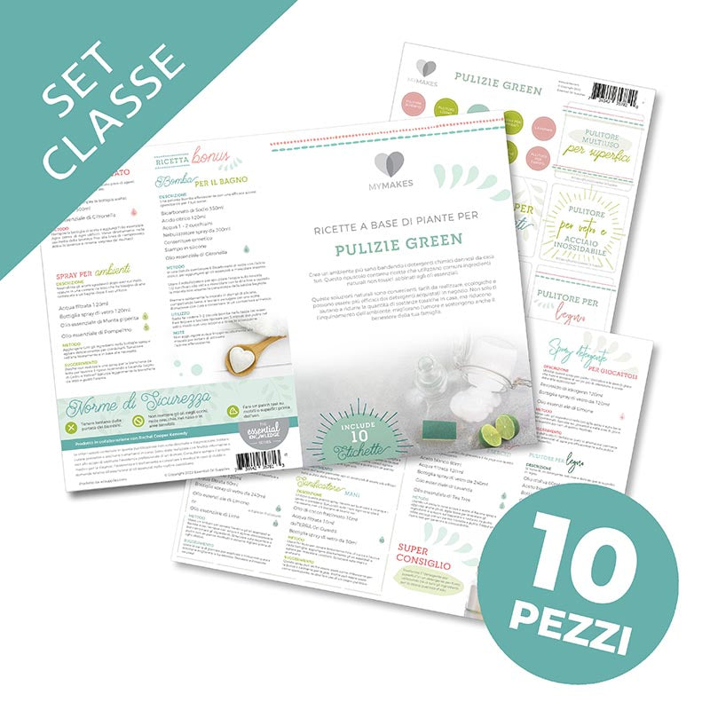 MyMakes: Pulizie Green - SET CLASSE 10 pezzi
