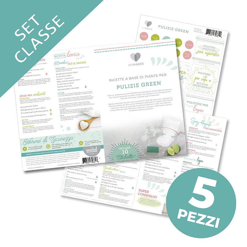MyMakes: Pulizie Green - SET CLASSE 5 pezzi